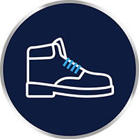 Människor som har särskilt lufttäta skor, t.ex. arbetsskor.